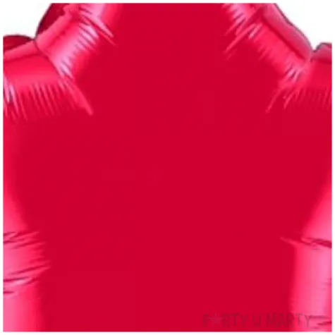 balon foliowy gwiazda czerwony qualatex 20 str