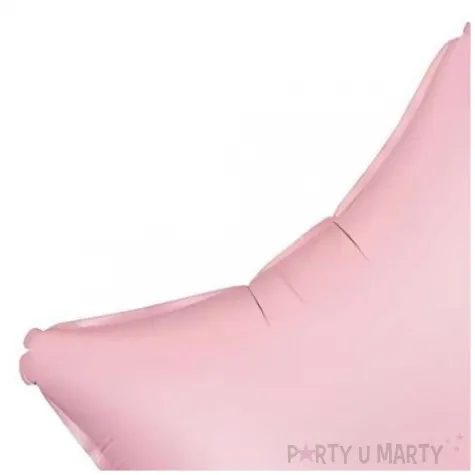 balon foliowy gwiazda dekoracja na urodziny wesele rozowy matowy 19 str