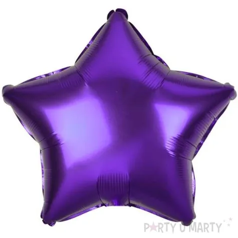 balon foliowy gwiazda fioletowy metalik godan 19 str