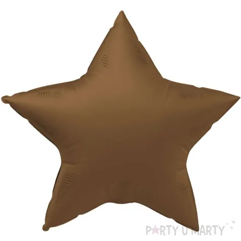 balon foliowy gwiazda matowy braz czekoladowy folat 18 hrt