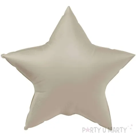 balon foliowy gwiazda matowy kremowe latte folat 18 str