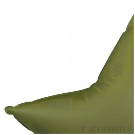 balon foliowy gwiazda matowy oliwkowy folat 18 str