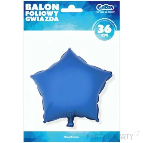 balon foliowy gwiazda niebieska godan 18 str