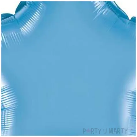 balon foliowy gwiazda niebieski chrom qualatex 20 str