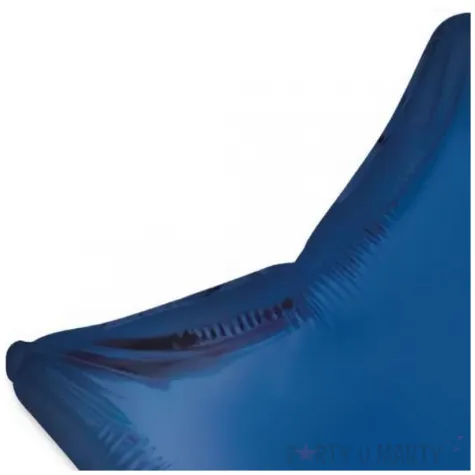 balon foliowy gwiazda niebieski ciemny satynowy flexmetal 18 str