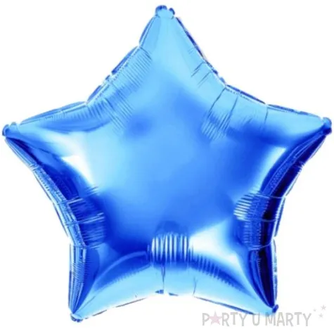balon foliowy gwiazda niebieski dekoracjepolska 10 str