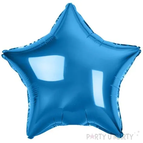 balon foliowy gwiazda niebieski metalik godan 19 str