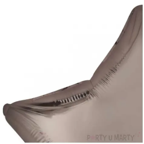 balon foliowy gwiazda pieczarkowy satynowy flexmetal 18 str