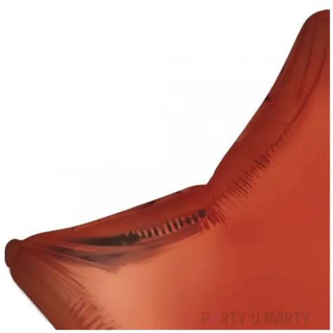 balon foliowy gwiazda pomaranczowy satynowy flexmetal 18 str