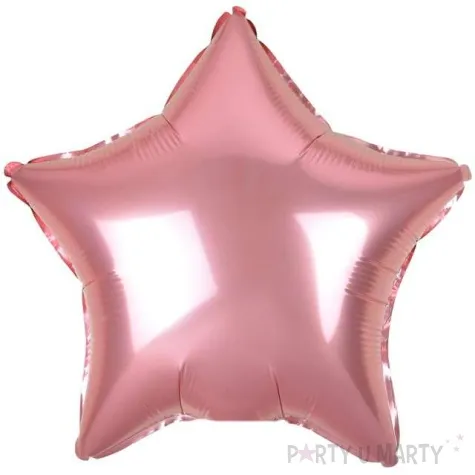 balon foliowy gwiazda rozowy jasny metalik godan 19 str