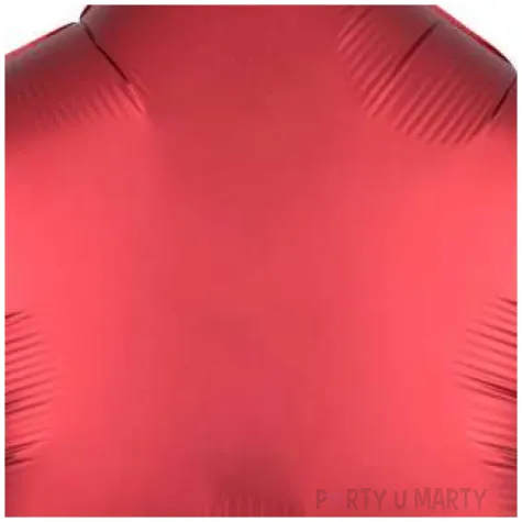 balon foliowy gwiazda satynowa czerwony amscan 17 str