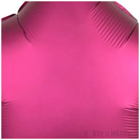 balon foliowy gwiazda satynowa fuksja amscan 17 str