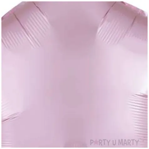 balon foliowy gwiazda satynowa rozowy jasny amscan 17 str