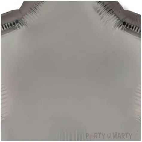 balon foliowy gwiazda szary stalowy satynowy flexmetal 18 str