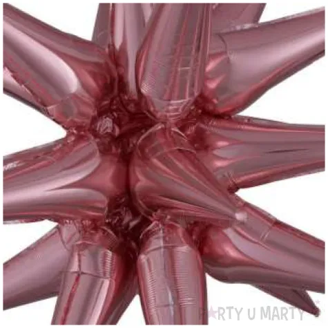 balon foliowy gwiazda z kolcami rozowe zloto amscan 34 shp