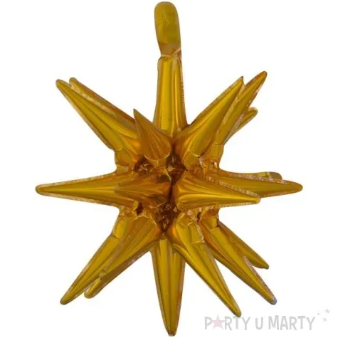 balon foliowy gwiazda z kolcami zloty amscan 19 shp