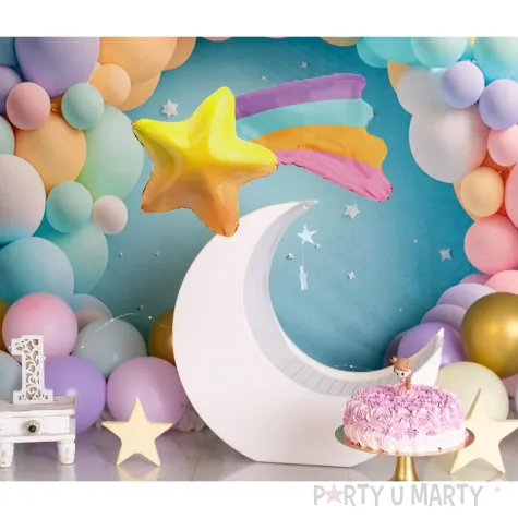 balon foliowy gwiazda z teczowym ogonem godan 30 shp