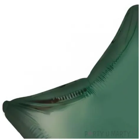 balon foliowy gwiazda zielony ciemny satynowy flexmetal 18 str