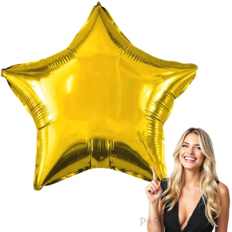 balon foliowy gwiazda zloty godan 18 str