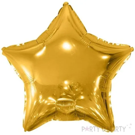 balon foliowy gwiazda zloty partydeco 19 str