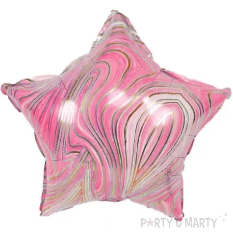 balon foliowy gwiazdka mozaika rozowy jix 18 str