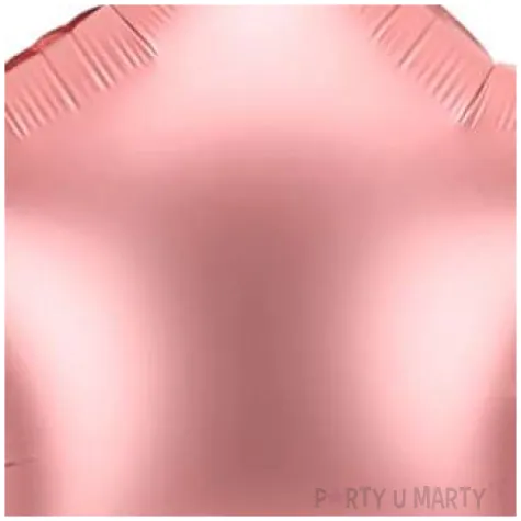 balon foliowy gwiazdka rozowe zloto partydeco 19 str