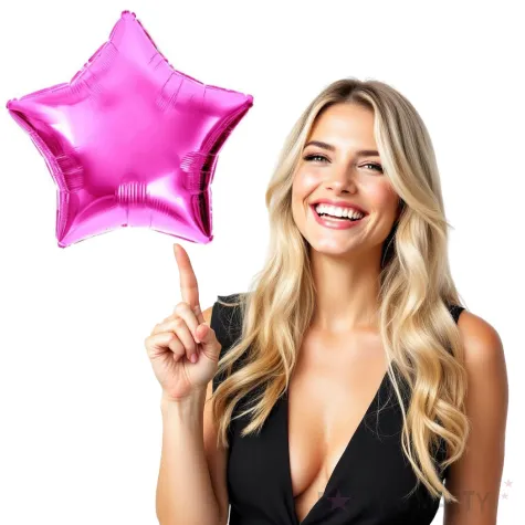 balon foliowy gwiazdka rozowy dekoracjepolska 18 str