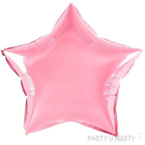 balon foliowy gwiazdka rozowy partypal 18 str