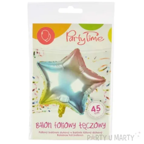 balon foliowy gwiazdka teczowa arpex 18 str