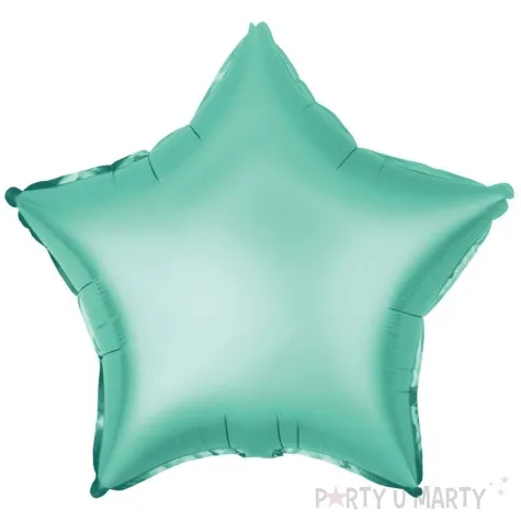 balon foliowy gwiazdka zielony matowy partypal 18 str
