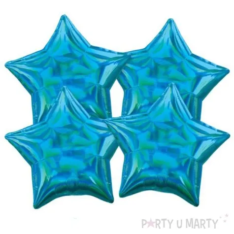 balon foliowy gwiazdy opalizujace niebieski godan 19 4 szt str