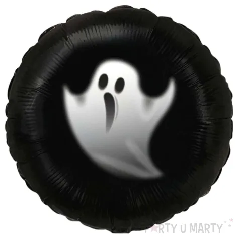 balon foliowy halloween duch czarny 18 rnd