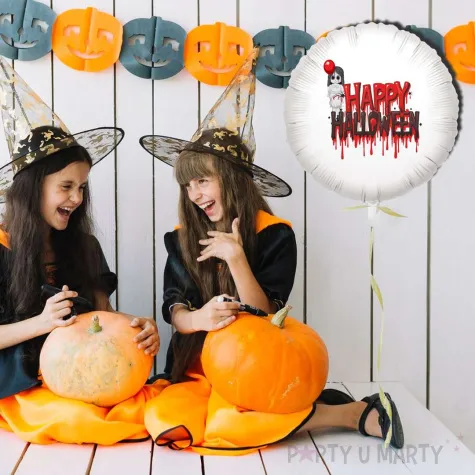 balon foliowy halloween krwawe mary bialy 18 rnd