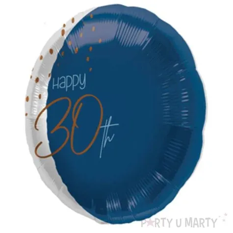 balon foliowy happy 30th niebieski folat 18 rnd