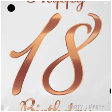 balon foliowy happy birthday 18 b c rozowe zloto godan 18 rnd