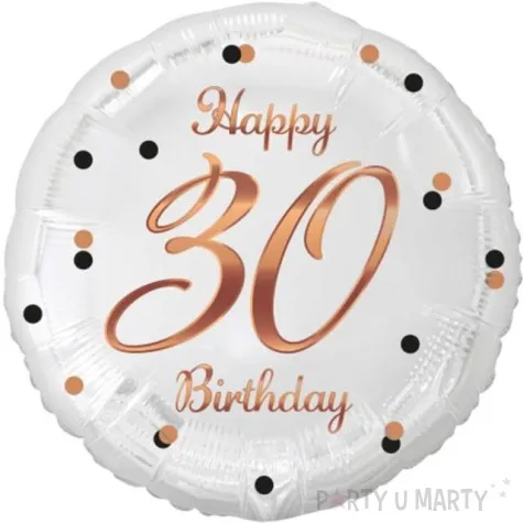 balon foliowy happy birthday 30 b c rozowe zloto godan 18 rnd