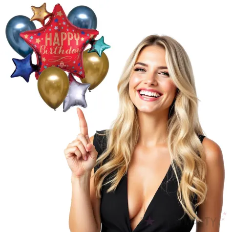 balon foliowy happy birthday amscan zestaw shp