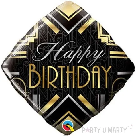 balon foliowy happy birthday art deco qualatex 18 dmz