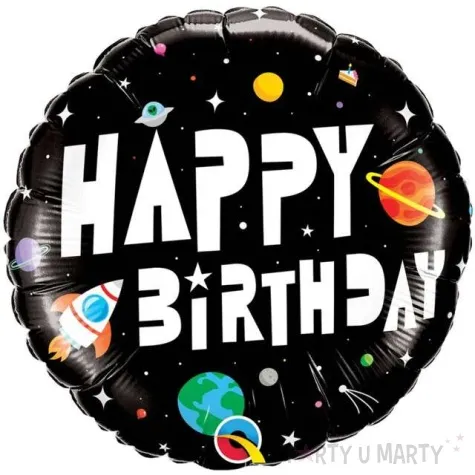 balon foliowy happy birthday astronauta qualatex 18 rnd