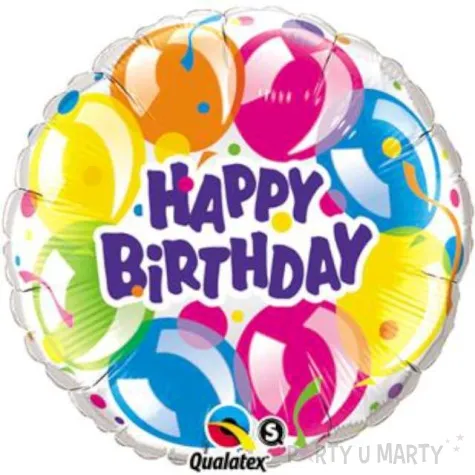 balon foliowy happy birthday baloniki qualatex 18 rnd