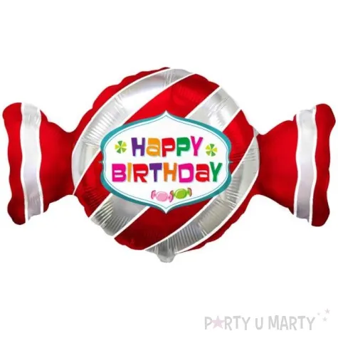 balon foliowy happy birthday cukierek flexmetal 24 shp