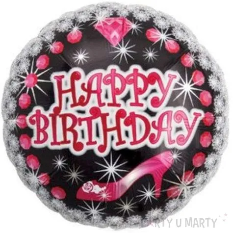 balon foliowy happy birthday diamenty takarakosan 14 rnd