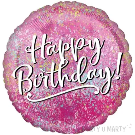 balon foliowy happy birthday fabulous rozowy godan 18 rnd
