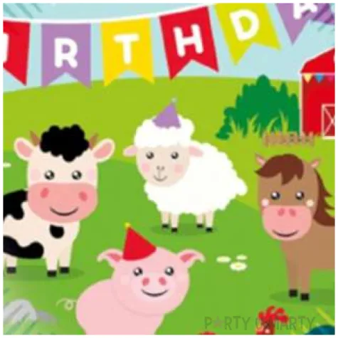 balon foliowy happy birthday farma zwierzeta procos 18 rnd