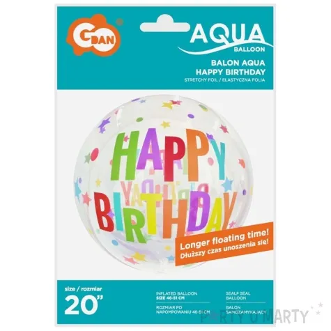 balon foliowy happy birthday godan 20 orb