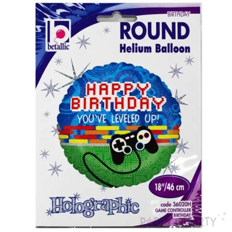 balon foliowy happy birthday gra betallic 18 rnd