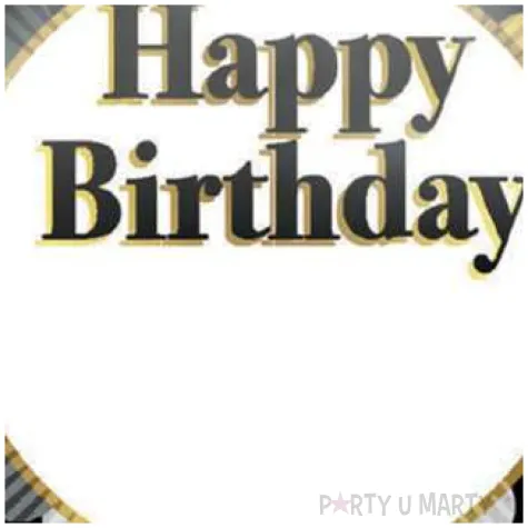 balon foliowy happy birthday grochy diy czarny procos 18 rnd