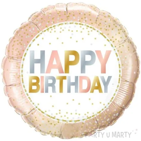 balon foliowy happy birthday konfetti qualatex 18 rnd
