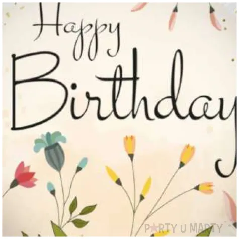 balon foliowy happy birthday kwiaty polne folat 18 rnd