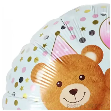 balon foliowy happy birthday mis z balonikiem jix 18 rnd